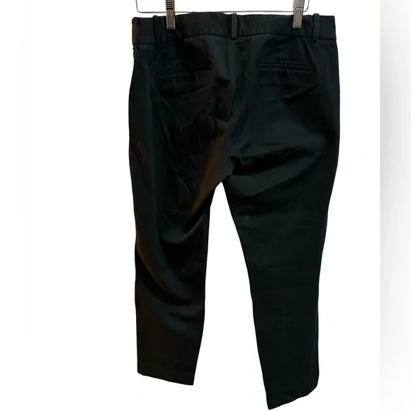 J. Crew City Fit Black Stretch Cropped Straight Leg Pants | Size 8 - Picture 7 of 7